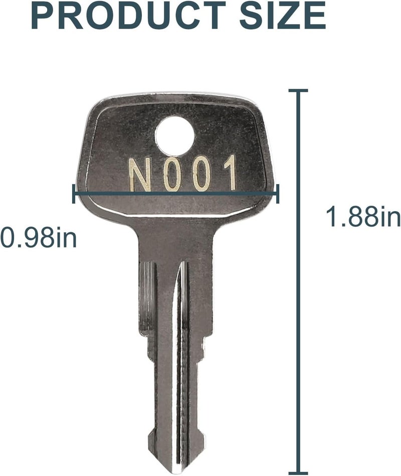 VIDABTE N001 Thule Key Replacement,Thule Car Rack Replacement Key for Roof Racks,Carriers,Crossbars[Code N001] - Image 3